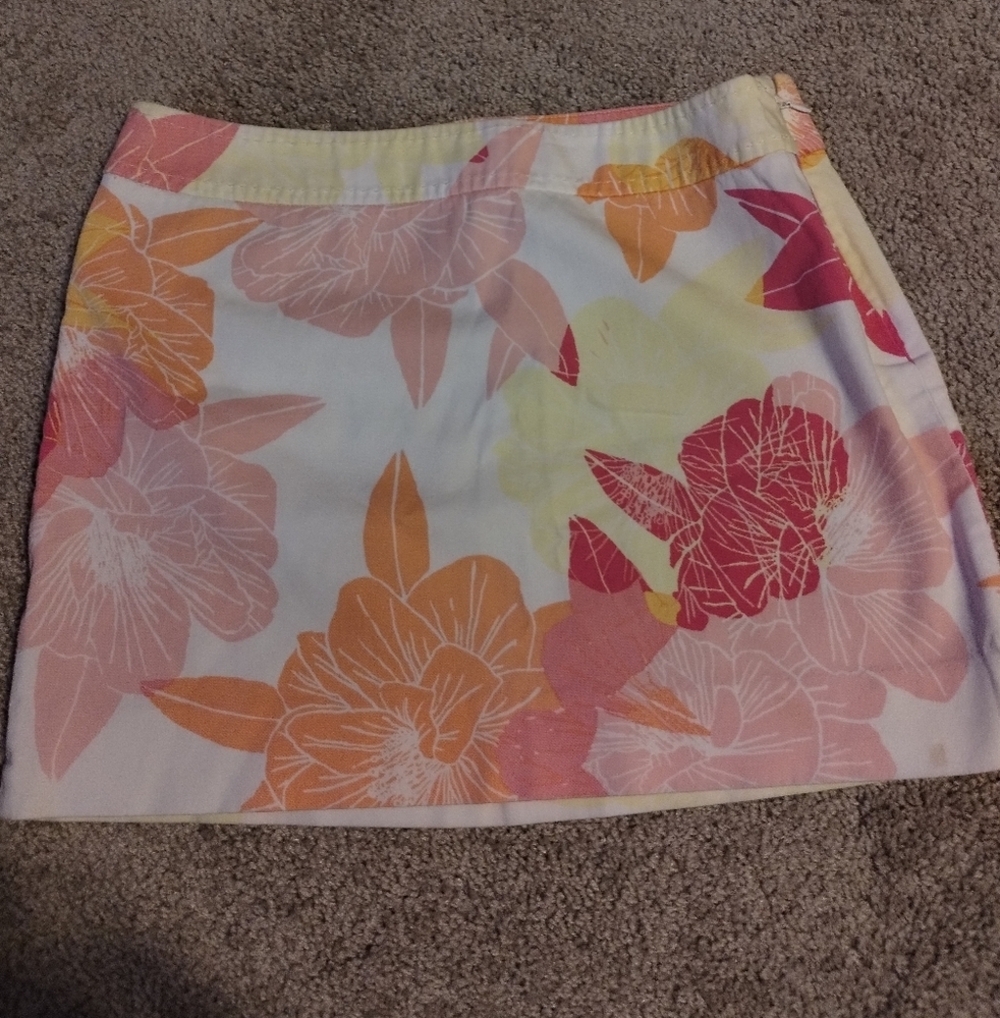 Express floral mini skirt
